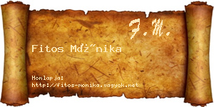 Fitos Mónika névjegykártya