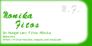 monika fitos business card